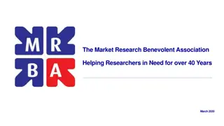 Market Research Benevolent Association: Helping Researchers in Need
