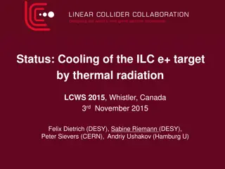 Radiative Thermal Cooling of ILC e+ Target