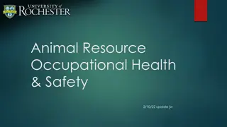 Workplace Hazards and Risks in Animal Resource Occupational Health & Safety