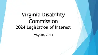 Virginia Disability Commission Legislation 2024 Updates