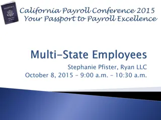 State Unemployment Insurance Taxability and Multi-Jurisdictional Income Withholding