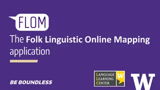 Folk Linguistic Online Mapping Application
