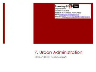 Understanding Urban Administration in Civics | Class 6th Textbook Q&A
