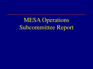 Operations Subcommittee Report Details