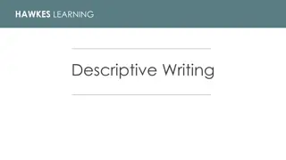 Mastering Descriptive Writing Skills