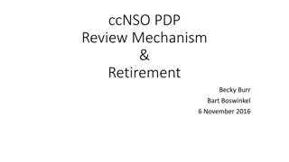 Review Mechanism & Retirement Issues
