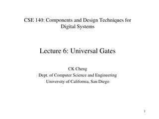 Digital Systems Lecture on Universal Gates