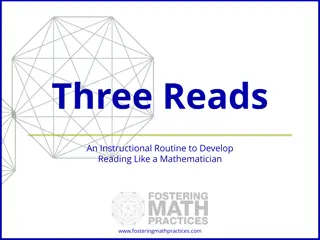 Develop Reading Skills with Three Reads Instructional Routine