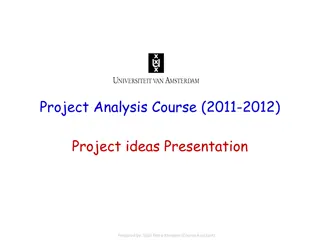Innovative Project Analysis Course 2011-2012