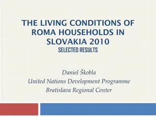 Living Conditions of Roma Households in Slovakia 2010 Insights