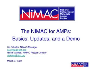 Understanding NIMAS and the NIMAC Project