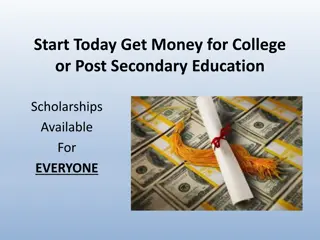 Earn Money for College Through Scholarships