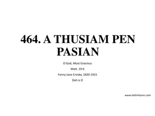 Pasian's Grace: Fanny Jane Crosby Hymn