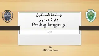 Prolog Language Fundamentals
