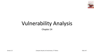 Understanding Computer Security Vulnerabilities