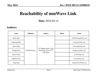 mmWave Link Reachability Estimation Insight