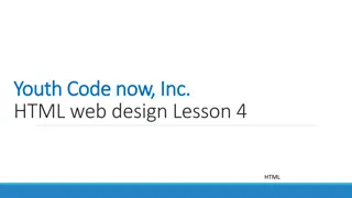 Learn HTML Web Design Lesson and Creating Hyperlinks