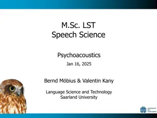 Psychoacoustics and Auditory Perception Overview
