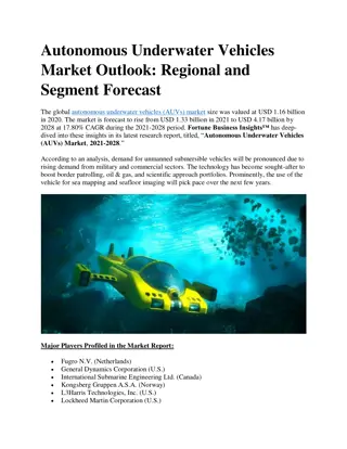 Autonomous Underwater Vehicles Market