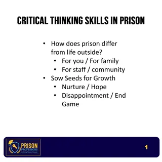 Understanding Life Inside and Outside Prison