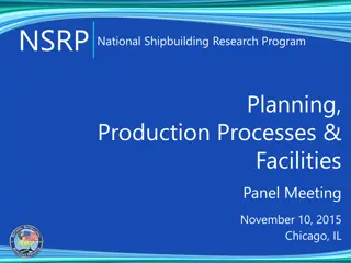 Shipbuilding Research Program Panel Meeting Insights