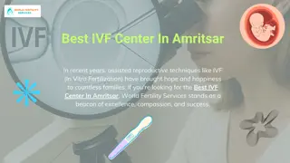 Best IVF Center In Amritsar