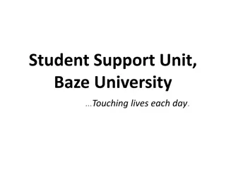 Student Support Unit at Baze University: Touching Lives Every Day