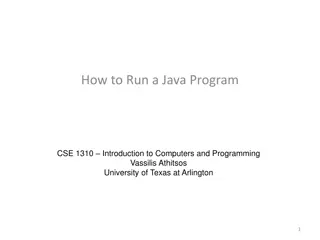 How to Install and Run a Java Program