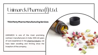 Pharma Third Party Manufacturing Services in India