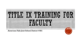 Understanding Title IX Requirements and Compliance