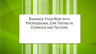 Enhance Your Ride with Professional Car Tinting in Connock and Telford