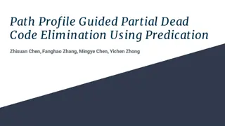 Path Profile Guided Partial Dead Code Elimination Techniques