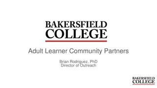 Adult Learner Community Partners - BC Curators & Partner Levels