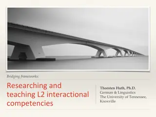 Understanding L2 Interactional Competencies & Language Study