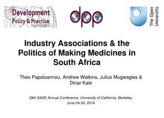 Shaping Policy through Industry Associations in South Africa
