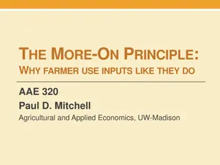 Understanding Farmer Input Decision Making