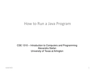 Java Program Execution Guide