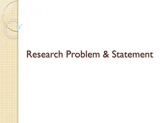 Understanding Research Problems