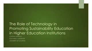 Promoting Sustainability Education Through Technology