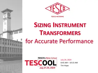 Instrument Transformers for Accurate Performance