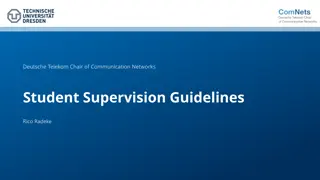 Student Supervision Guidelines Overview