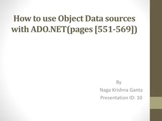 Implementing Object Data Sources in ADO.NET for ASP.NET Applications