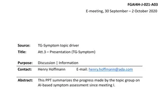 AI-based Symptom Assessment Progress Summary