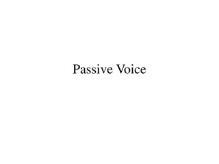 Understanding Passive Voice in English