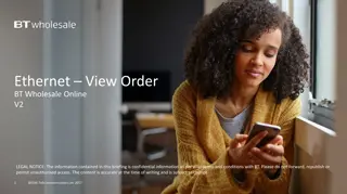 New Enhanced Ethernet Order Journey