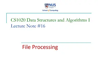 File Processing in Java: Input & Output Operations
