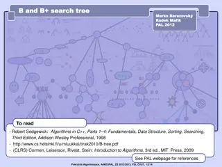 Search Tree Algorithms Overview