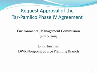 Managing Nutrient Control in Tar-Pamlico Phase IV Agreement