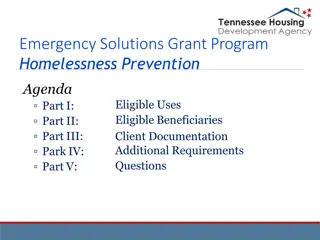Emergency Solutions Grant Program Eligible Uses