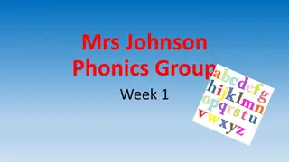 Mrs. Johnson Phonics Group Activities